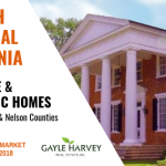 SOUTH Central Virginia (Buckingham & Nelson Counties) – Antique & Historic Homes 10/31/18